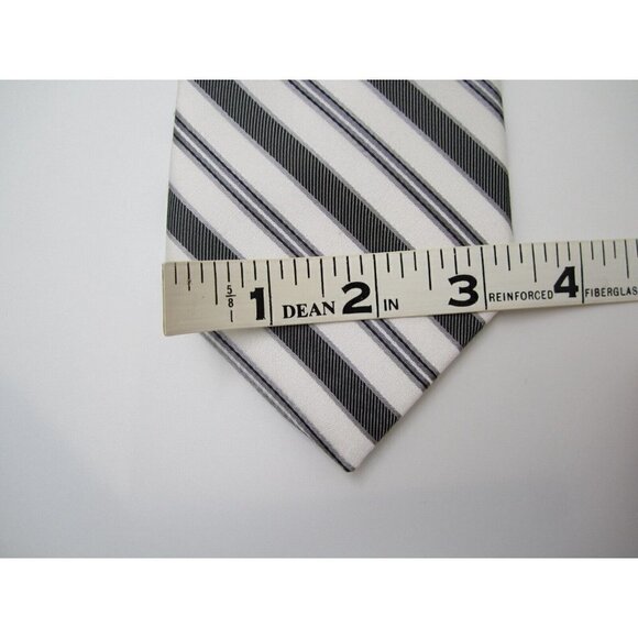 New W/ Tag Pronto Uomo Couture Stripes 100% Silk Neck Time (T20) - Picture 2 of 7